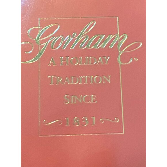 Gorham Winter Follies Crystal Santa Ornament Original Box Christmas Holiday - Picture 3 of 4